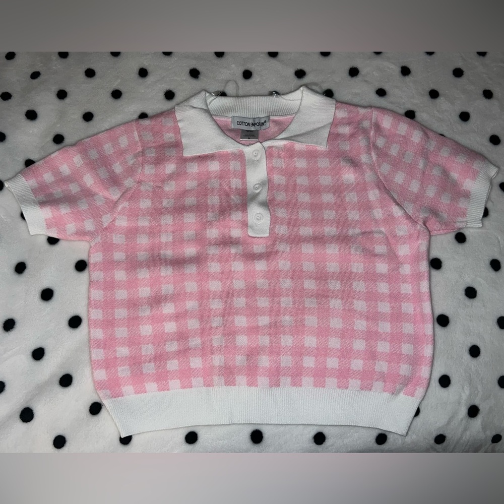 Brand new cropped collared shirt from Hot topic.